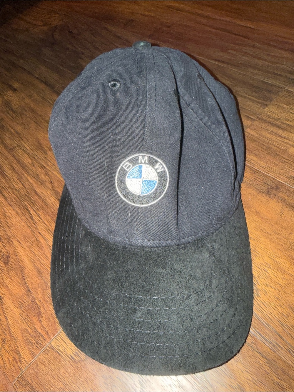 BMW Black Baseball Cap with Embroidered Logo